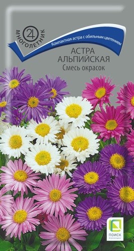 Астра многолетняя Альпийская смесь, 0,3 г. (Поиск)