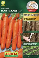 Морковь на ленте Нантская, 4, 8 м.  (Аэлита)