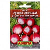 Редис Розово-красный с белым кончиком, 2 г. (Аэлита)